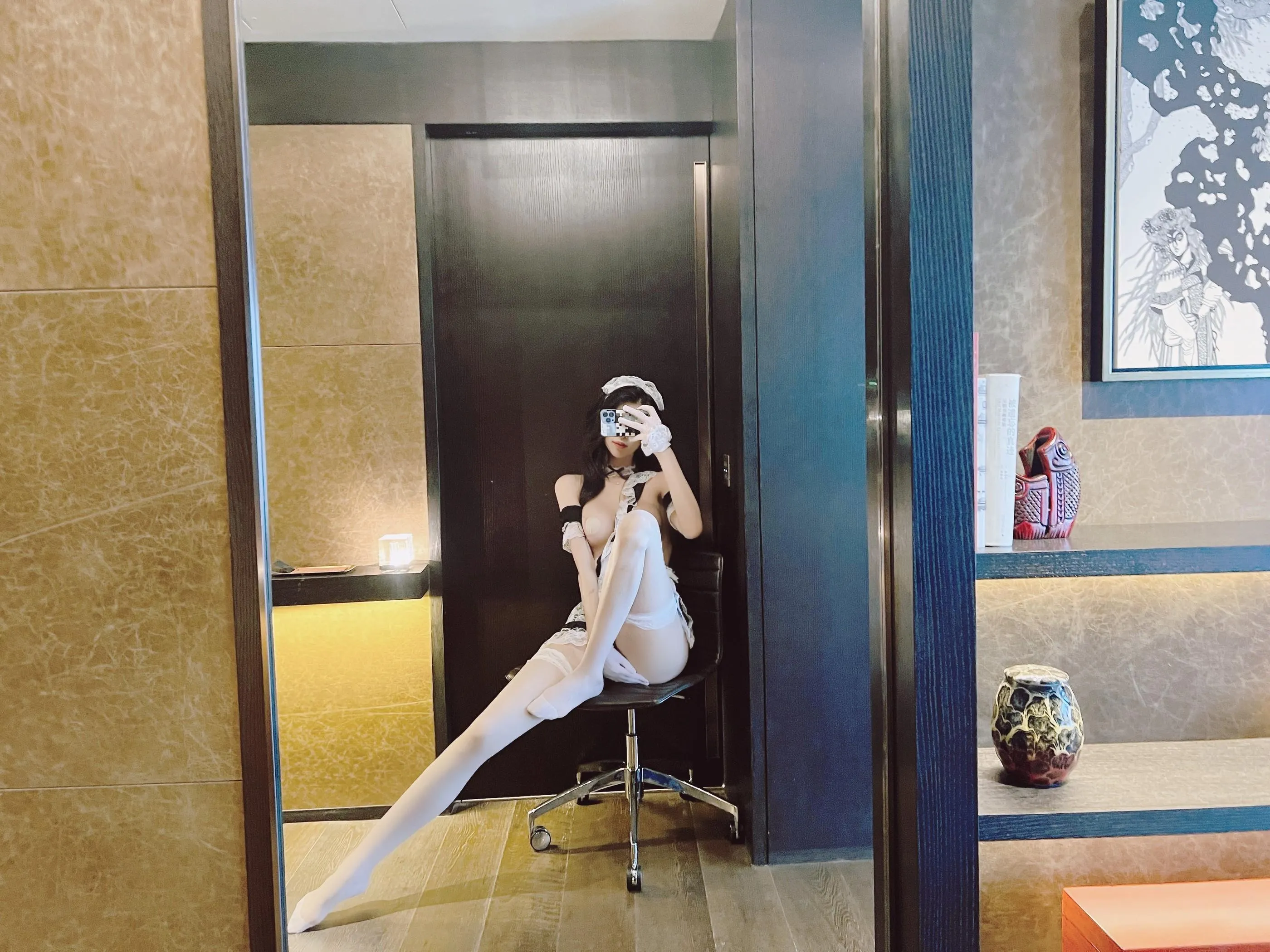 NO.010 葛征 –  白si女仆超性感套装 [36P]插图2